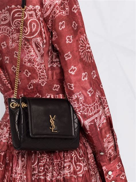 Saint Laurent Mini Nolita Crossbody Bag .